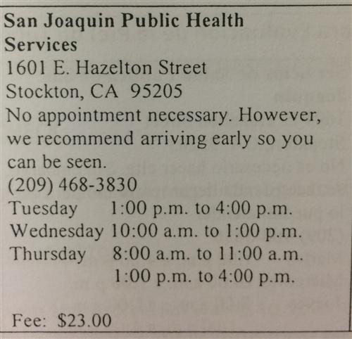 San Joaquin Public Health Services San Joaquin Public Health Services